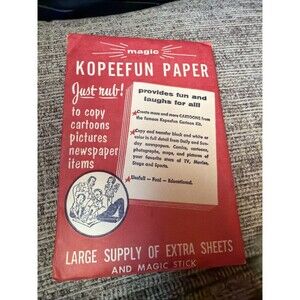 Vintage Magic Kopeefun Paper 1959 in Original Envelope 1959 Never Opened